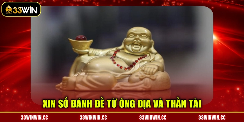 Xin số đánh đề từ Ông Địa và Thần Tài